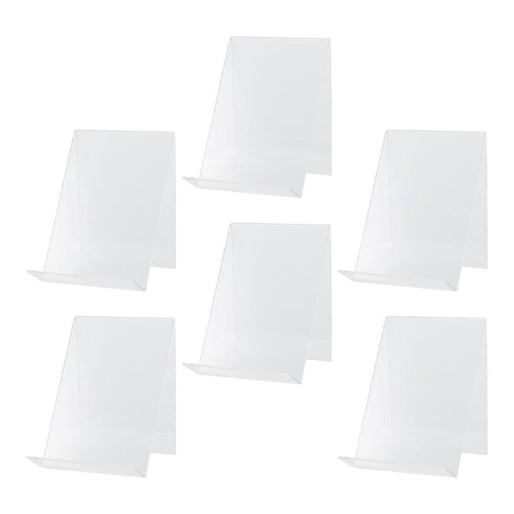 Versatile Desktop Bracket Acrylic Displaying Stand for Book Use 12Pcs
