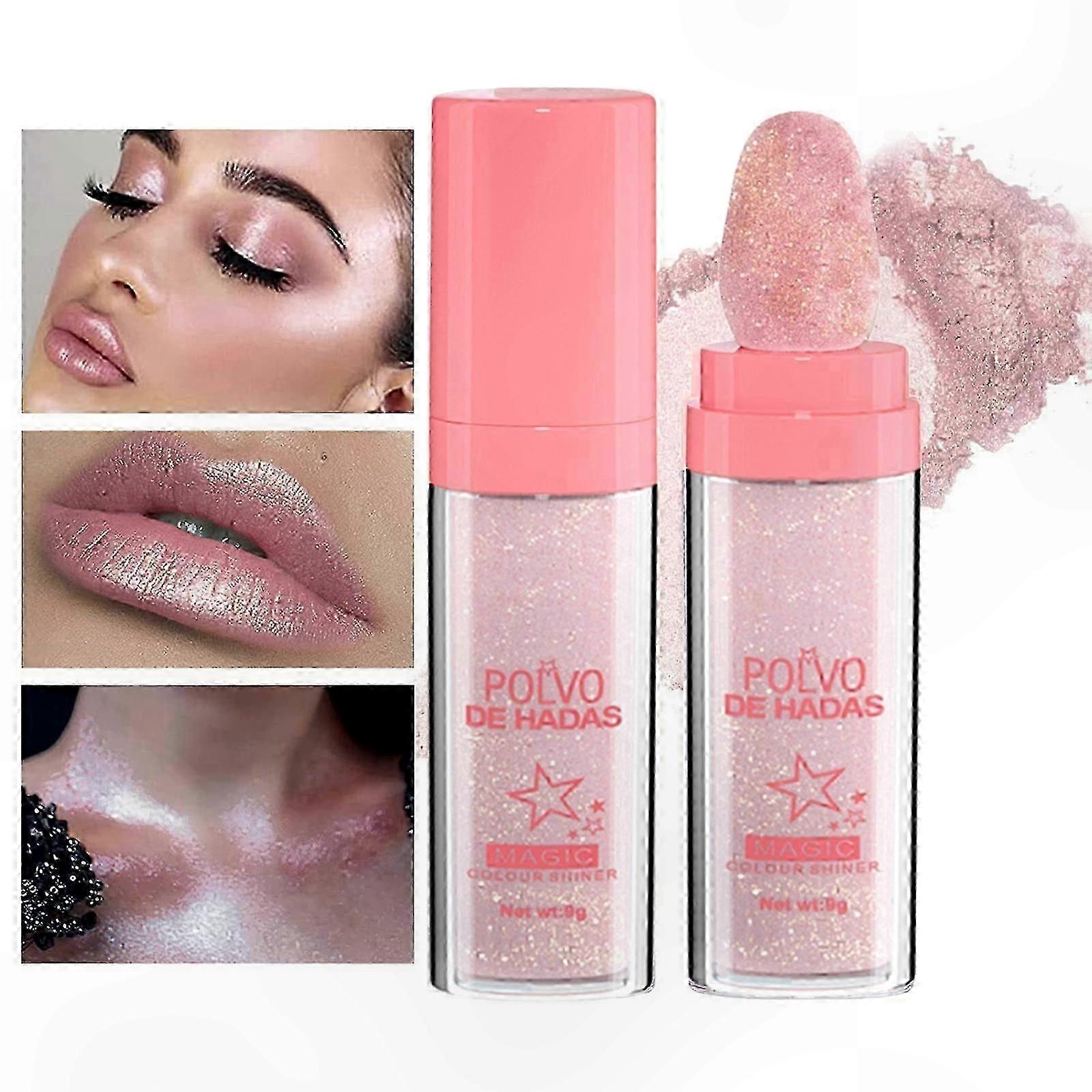 Glowing Glitter Stick for Face and Body, Radiant Makeup Highlighter Blush