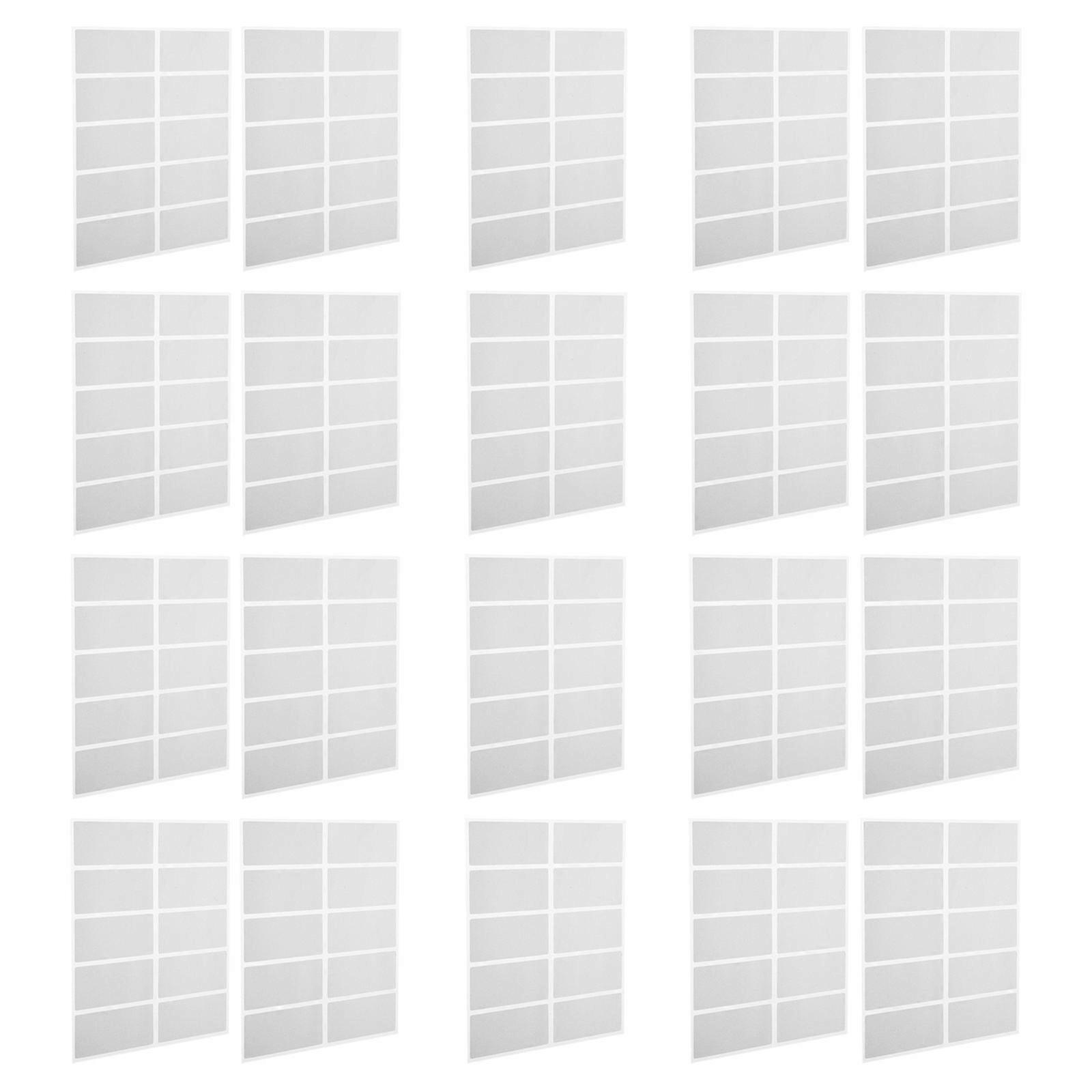 Reward Card Coating Labels Scratch Off Stickers Diy Design For Party Games Silver Rectangular Scratch Off 25 Sheets