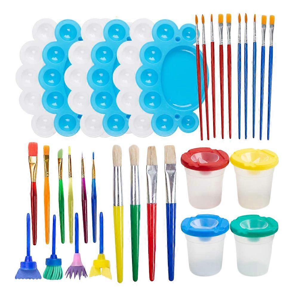 Students Paint Brush Kit Painting Tools for Painting Use 1Set Assorted Color