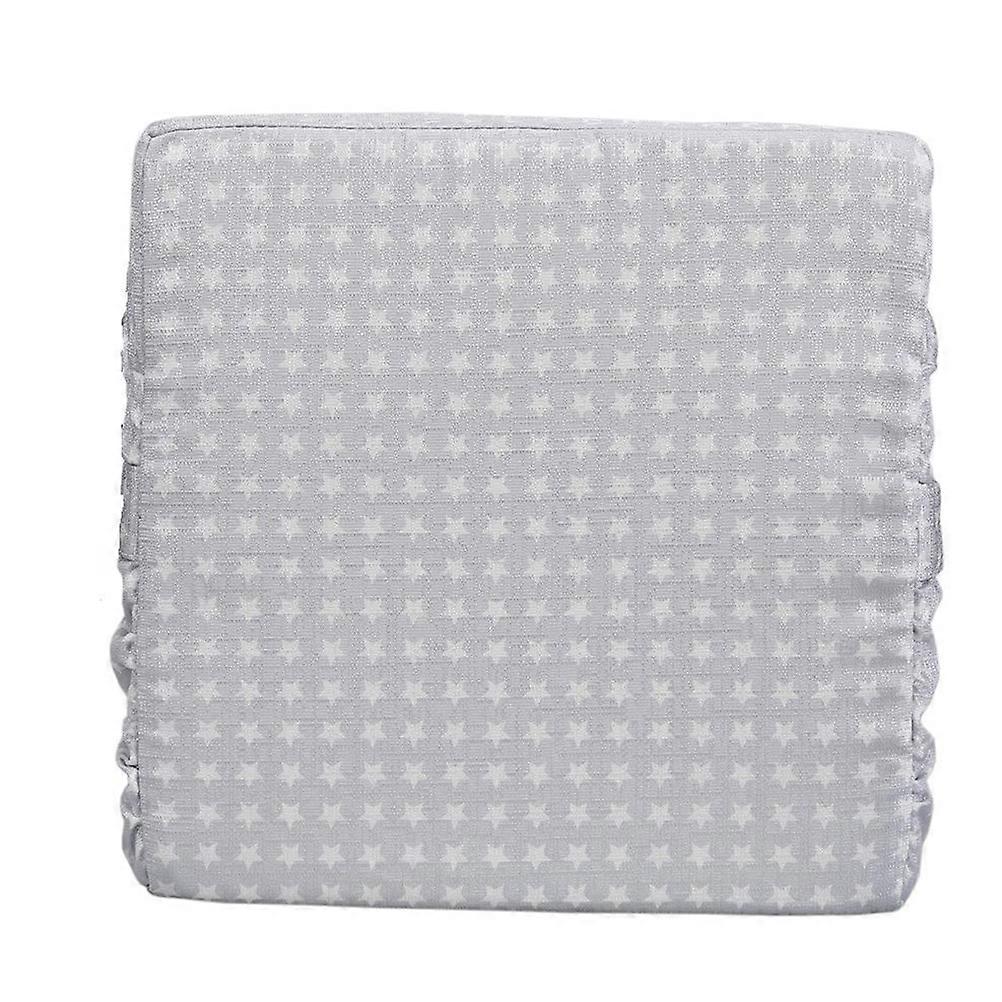 Kids Chair Booster Cushion Baby Dining Chair Home Use Silver Adjustable Straps 1Pack