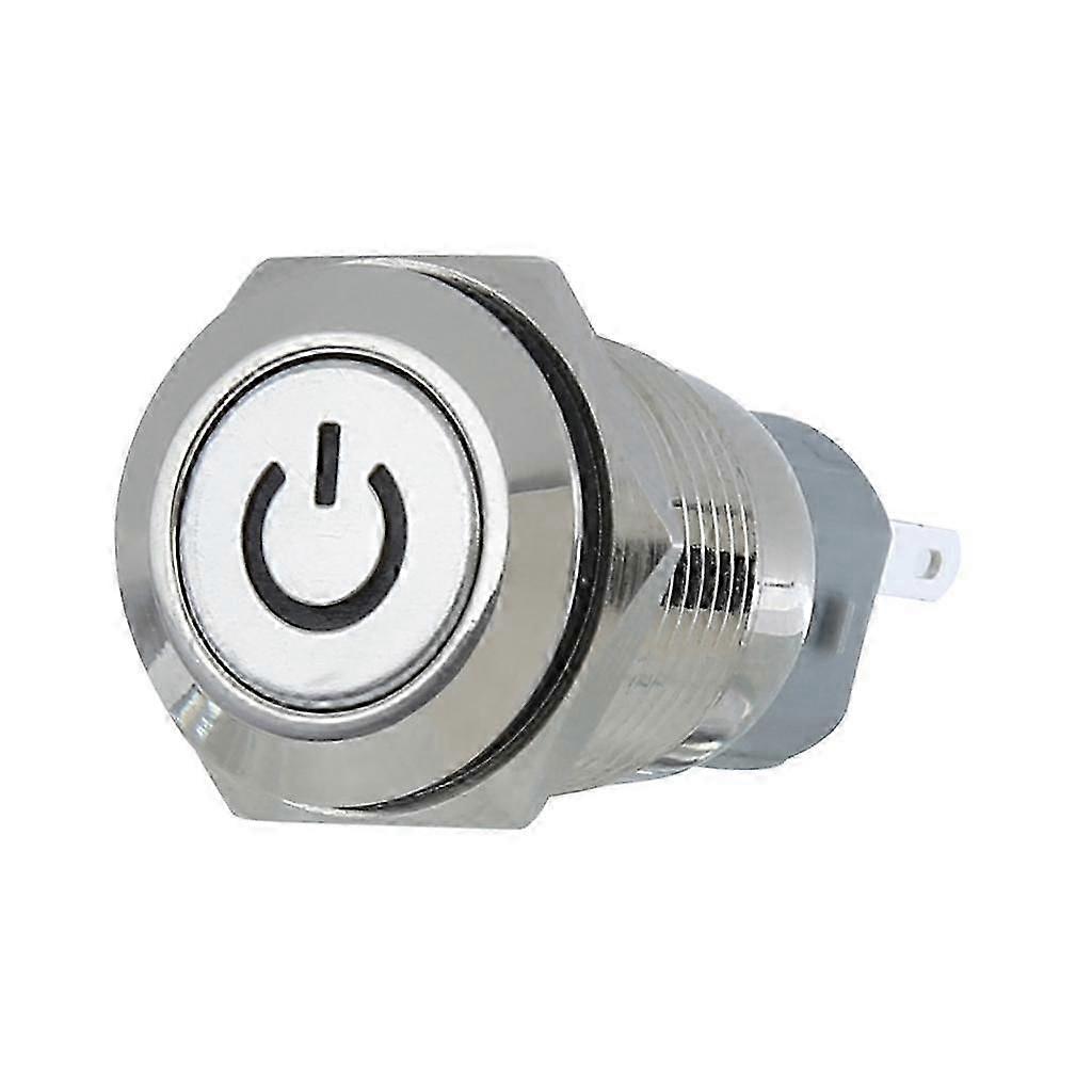 12 Push Button Switch Latching 16mm Aluminum Alloy