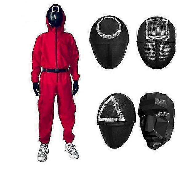 Squid Game Mask Man, Halloween Mask Squid Game Costume