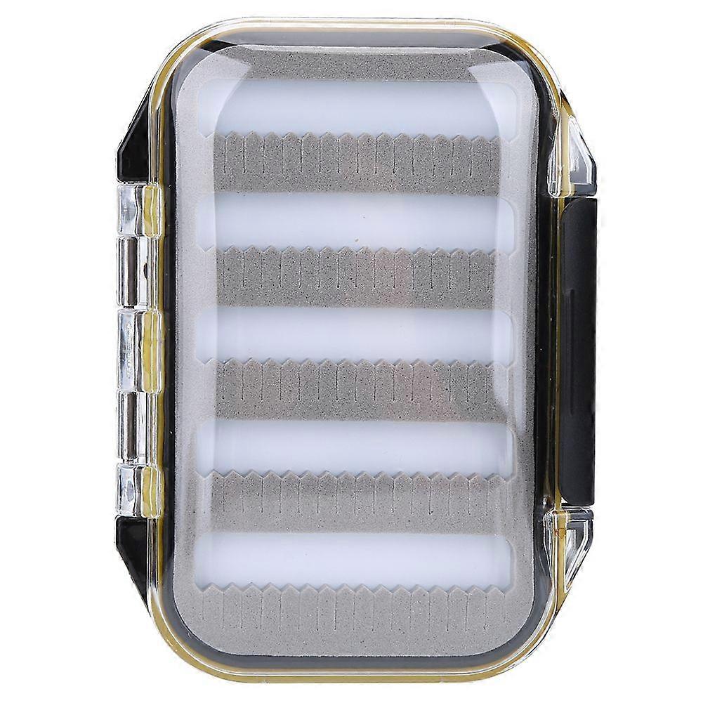 Double Side Plastic Fly Fishing Baits Box Foam Padded Lures Holder Case Accessory