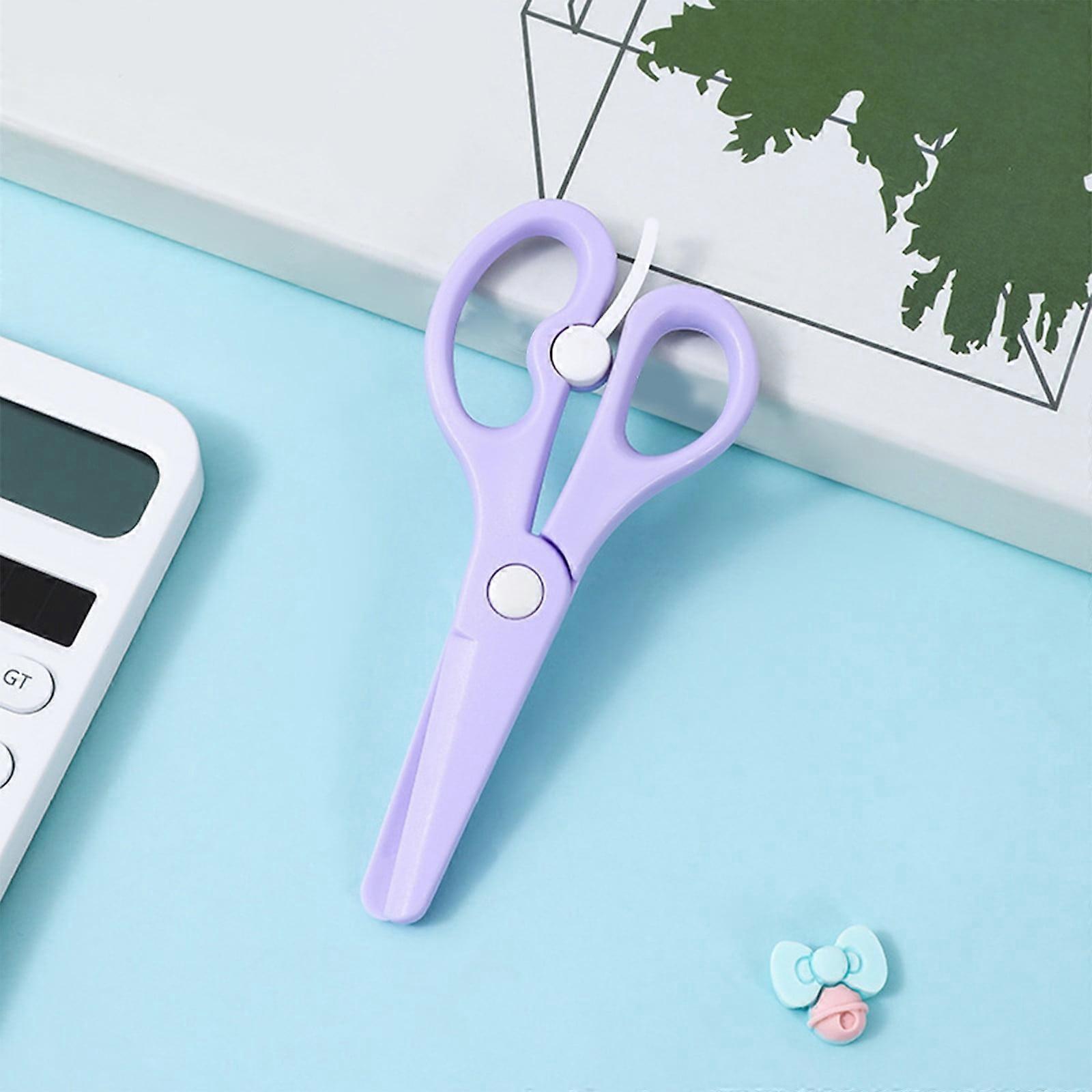 Yyuenw Playdoh Scissors for Kids, DIY Crafts Plastic Scissors, Resilient & Safe for Toddlers 2+ Years, Round Head with Wrapped Edges