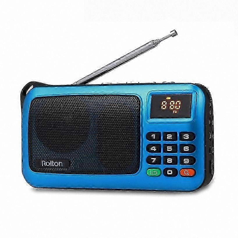 Portable Mini FM Radio with TF Card and USB Support, LED Display Music Player Receiver