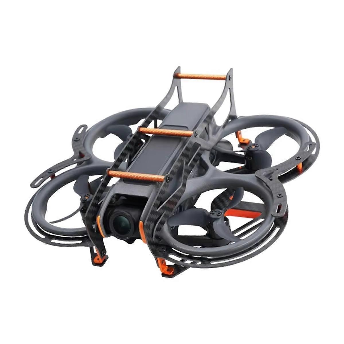 For Avata 2 Protective Cover All Carbon Fiber Armored Anti-Collision Mecha Drone Comprehensive Protection Accessory