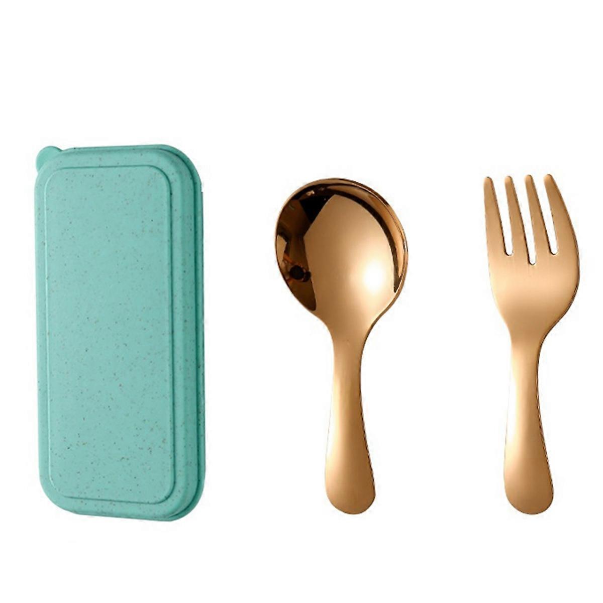 Stainless Steel Outdoor Camping Portable Fork Spoon Tableware