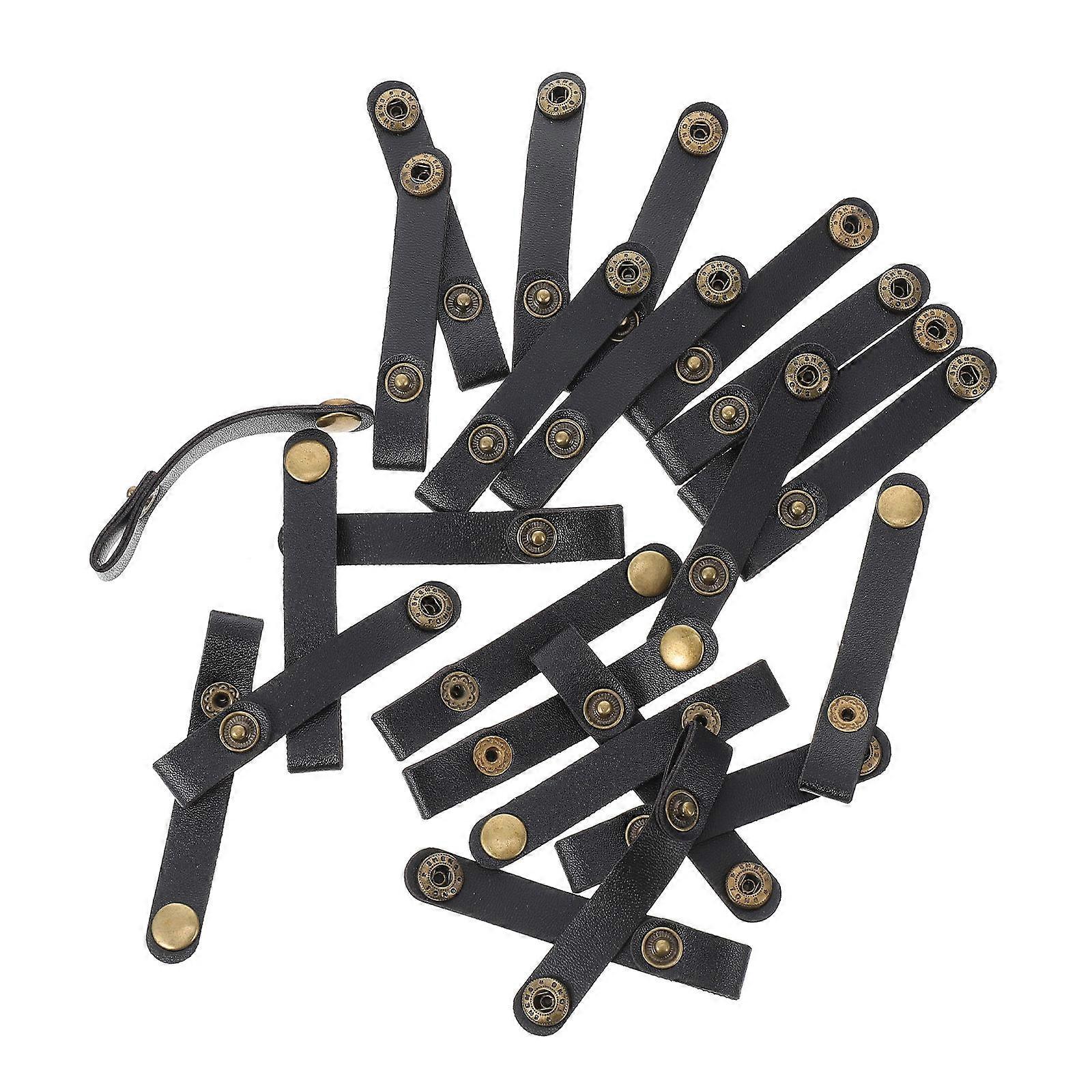 Faux Data Cable Organizer for Cable Management 48Pcs Set