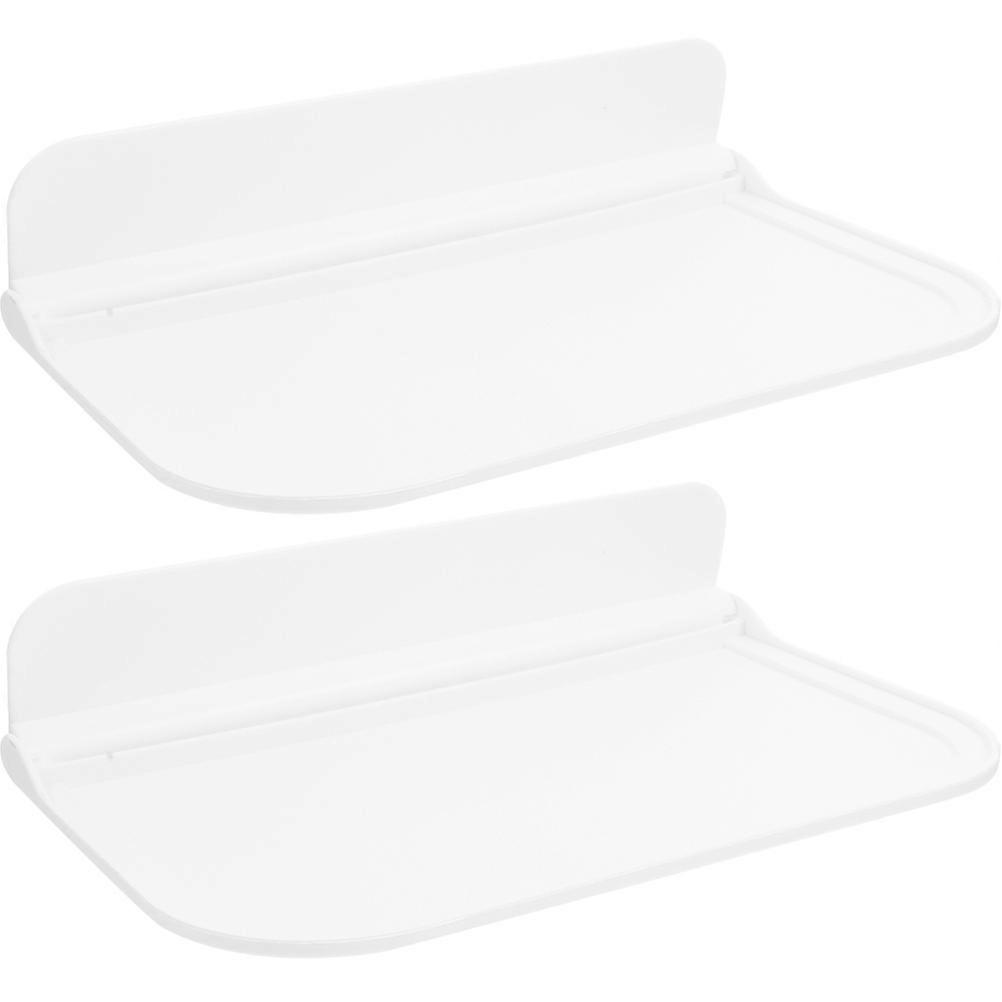 Shower Organizer Wall Mounted for Storing 2Pcs Bathroom Foldable Shelf