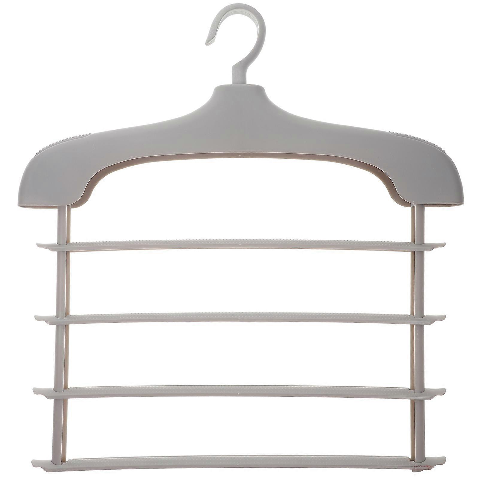 Scarf Hanger Multi Layer Pants Hanger for Kids Adults Closet Organizer Space Saving 1Pack PP Material