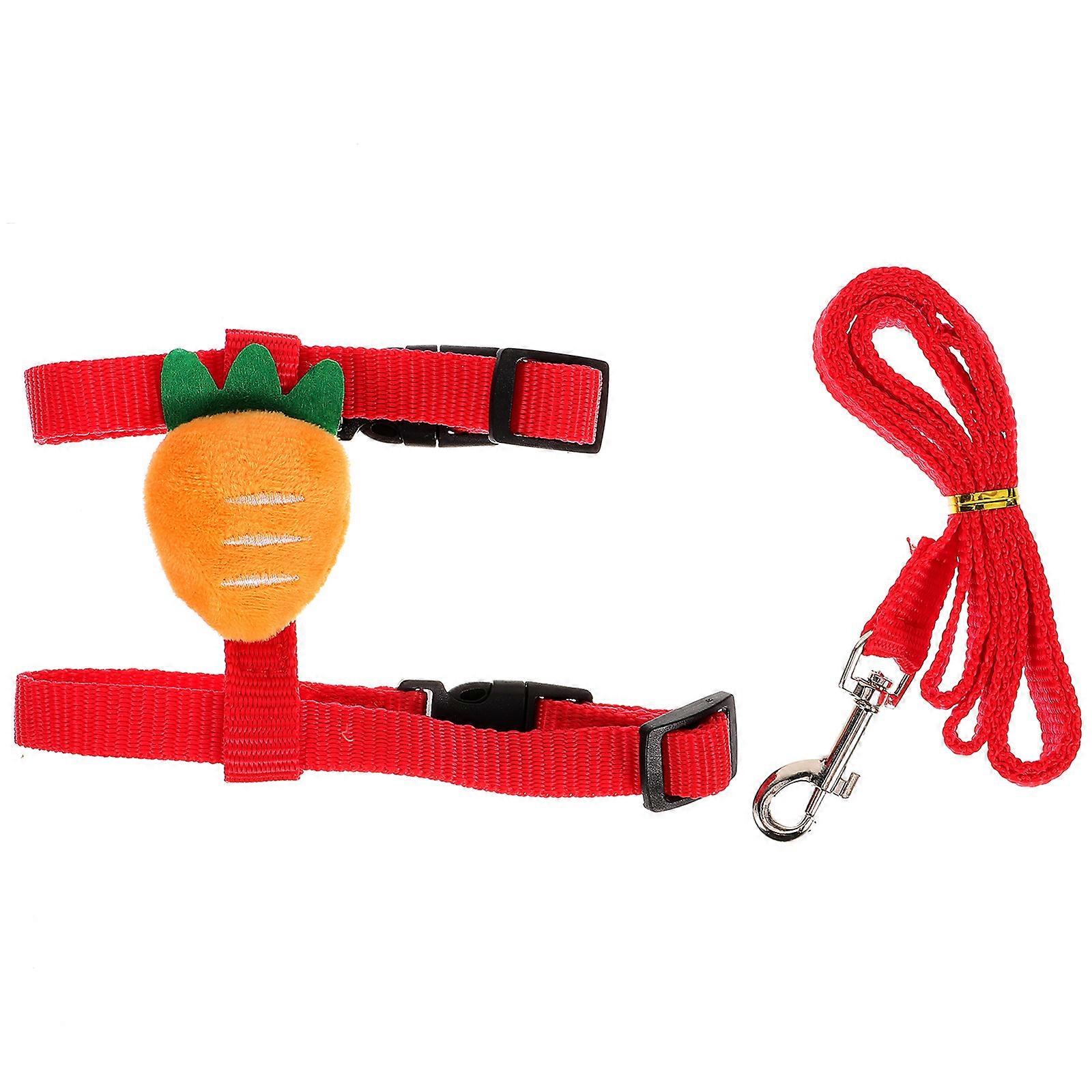 Rabbit Traction Leash for Walking and Parties Wear-Resistant Polyester Assorted Color Safety Walking 1 Set