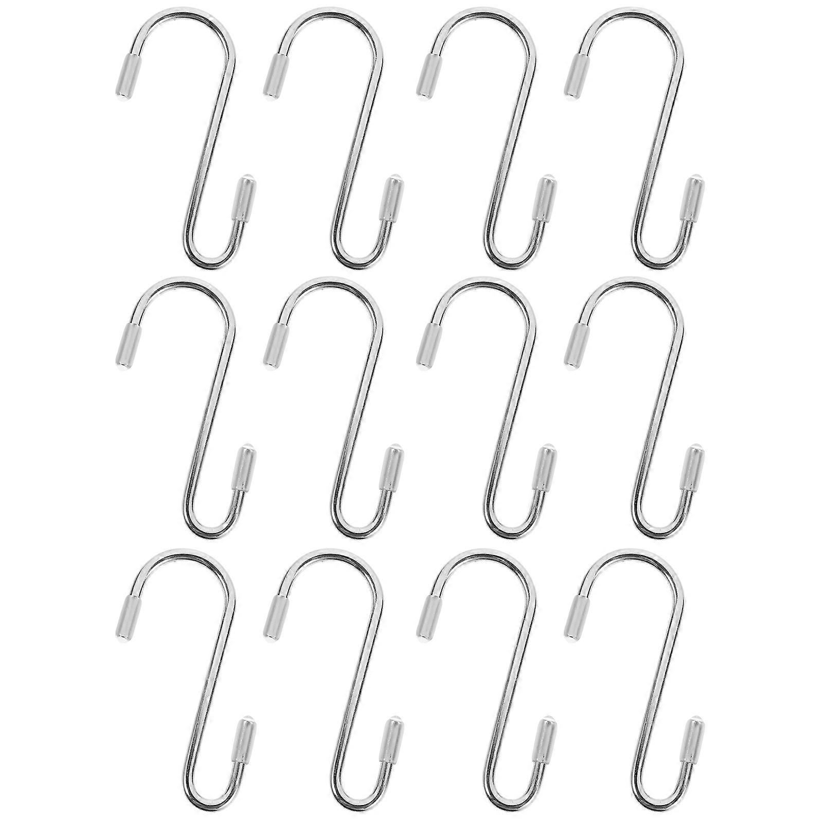 Small S Hook Ornament Iron Hook 2.4 Inch For Bathrooms Closets Workshop Storage Space Saving 24 Pcs