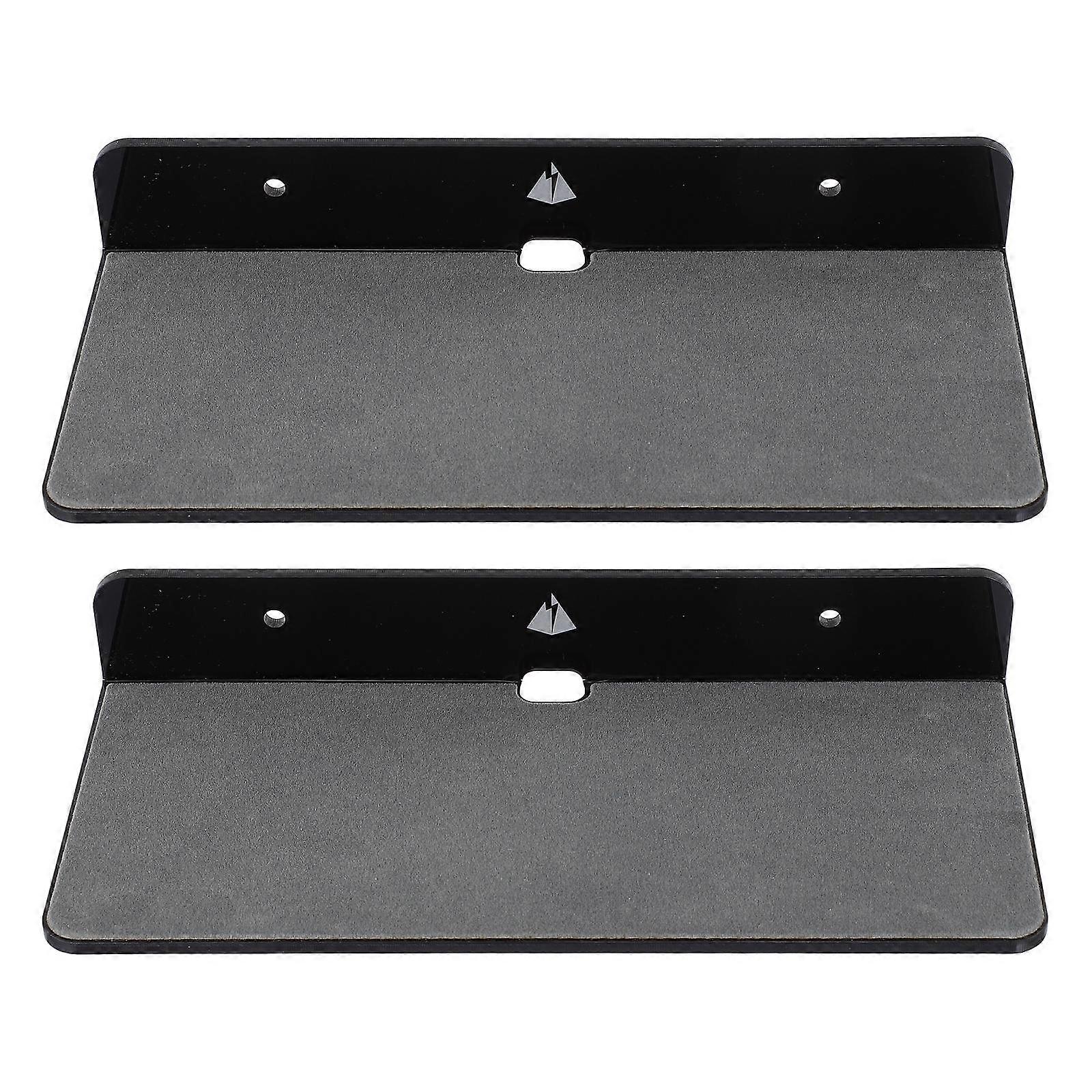 Wall Storage Holder for Speaker Use 6Pcs Black Multi-Purpose Rack