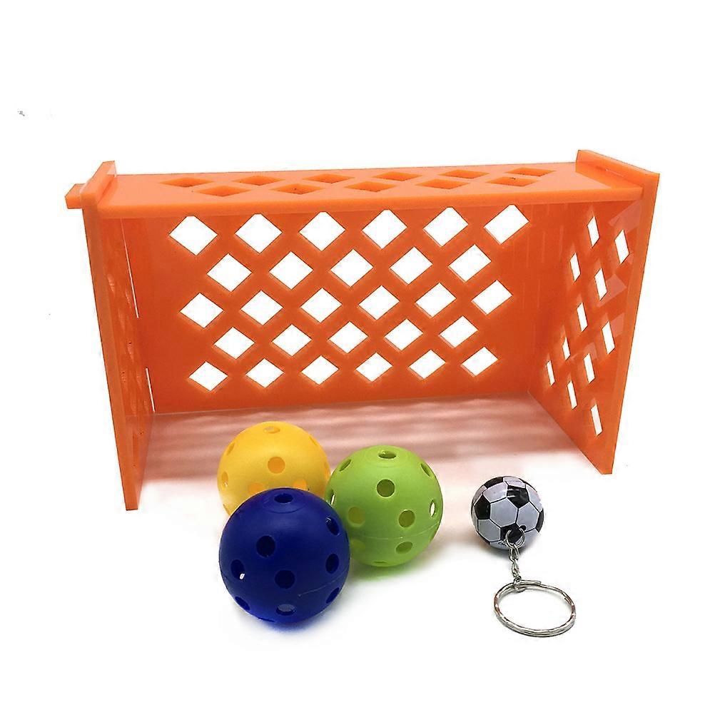 Parrot Training Football Mini Soccer Field Toy for Bird Exercise 3Pcs