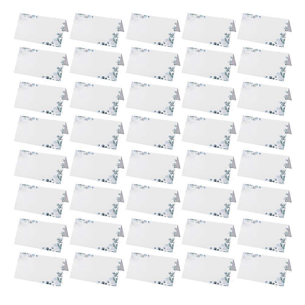 Wedding Place Cards for Table Setting with 80Pcs Foldable Eucalyptus Tags