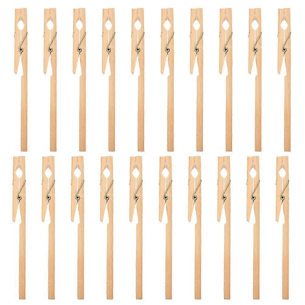 Experiment Test Tube Clamp Bamboo Material Fixing 40Pcs Pack