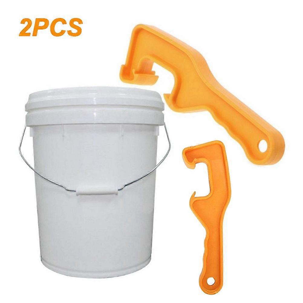 2pcs Plastic Bucket Pail Paint Lid Can Opener Home Opening Hand Tools Bucket Cover Opener