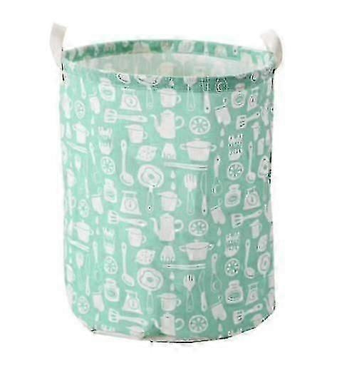 Cartoon Foldable Waterproof Storage Box with Handle for Dirty Clothes