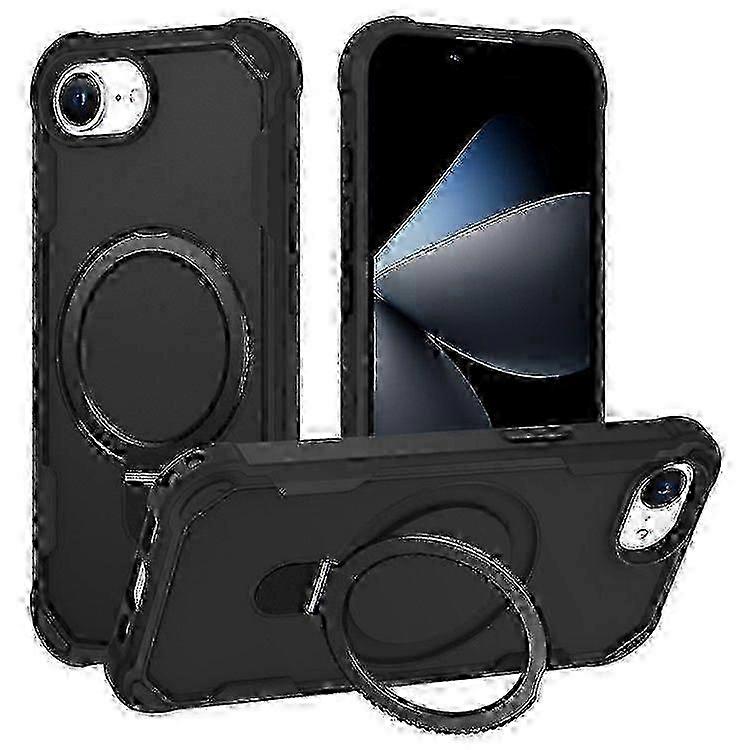 For Iphone 16e Case Compatible With Magsafe Kickstand Tpu + Pc Shockproof Phone Back Cover Cs