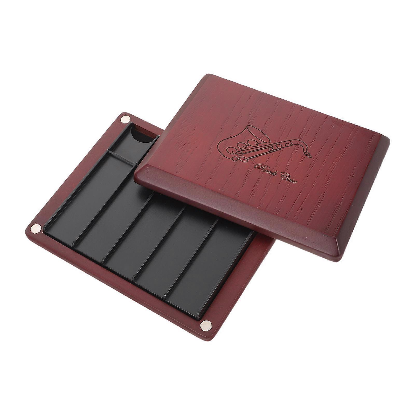 Clarinet Storage Case Wood Reed Case for Saxophone Reed Hold