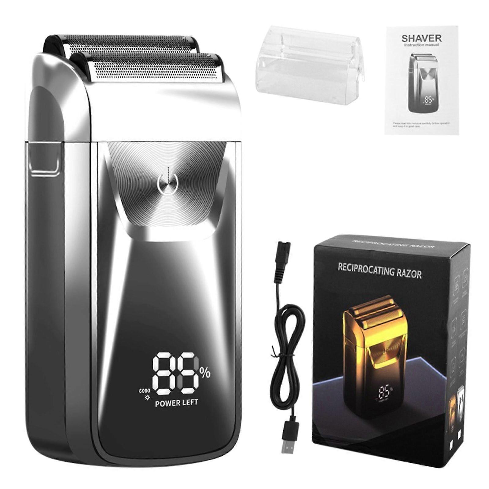 Yonrjhukm Shaver for Men Bald Shavers for Men 2 In 1 Double Shaver for Men Barber Shaver with 3 Speed Shaver with LED Digital Display