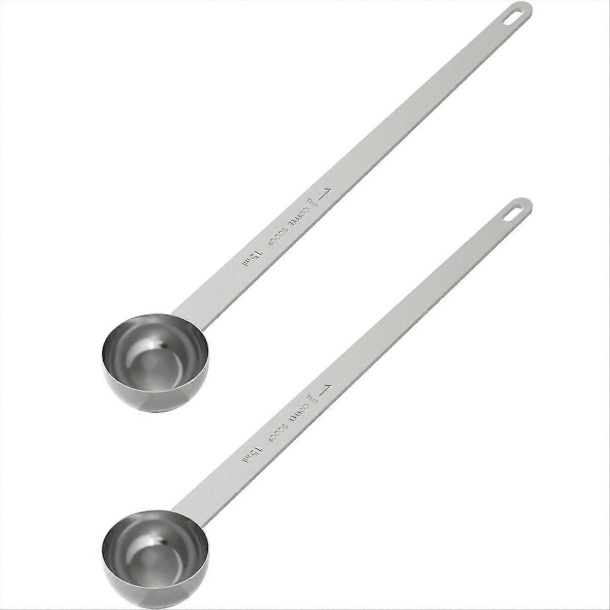 2PCS 2 Tablespoon Coffee Scoop,9.5inch Long Handle Measuring Spoon