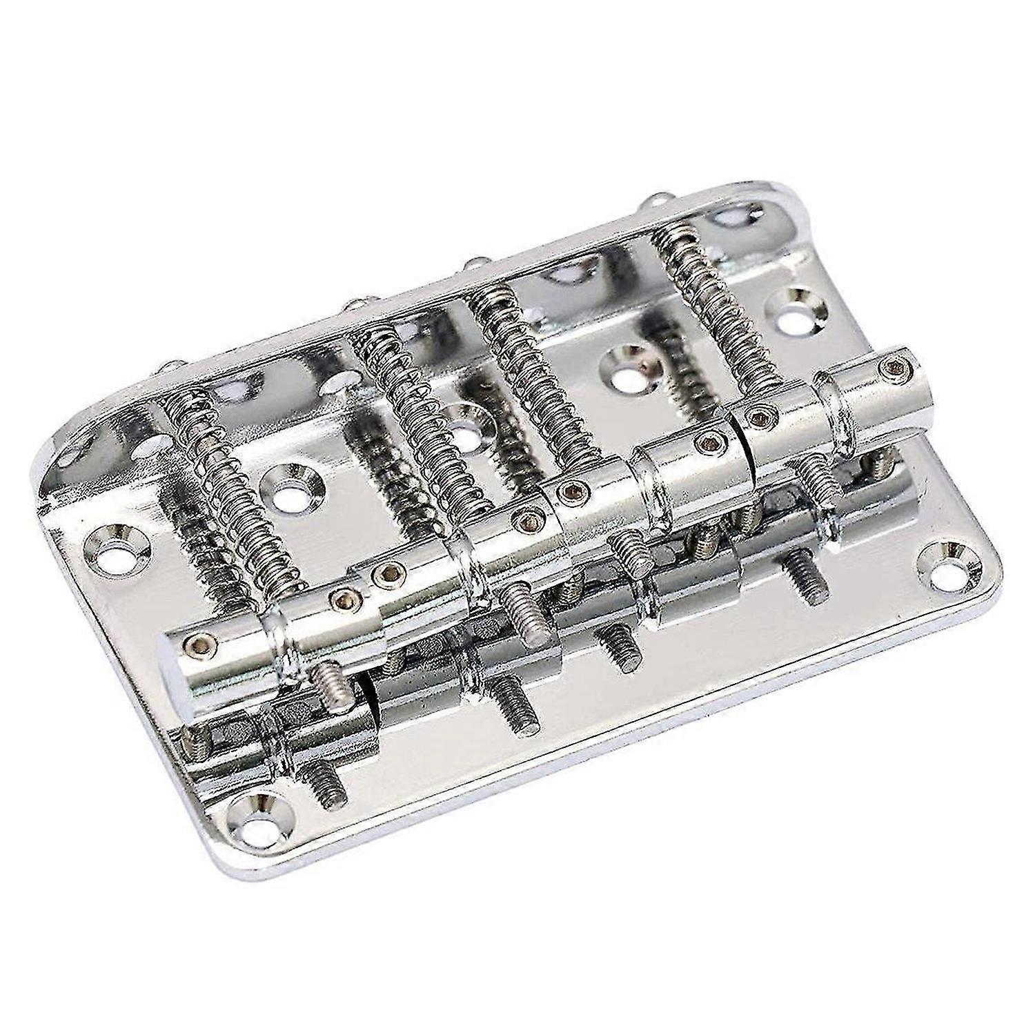 Hard Tail Fixed Bass Guitar Bridge Compatible with 4 String Jazz Bass or Precision Bass Style Bass G