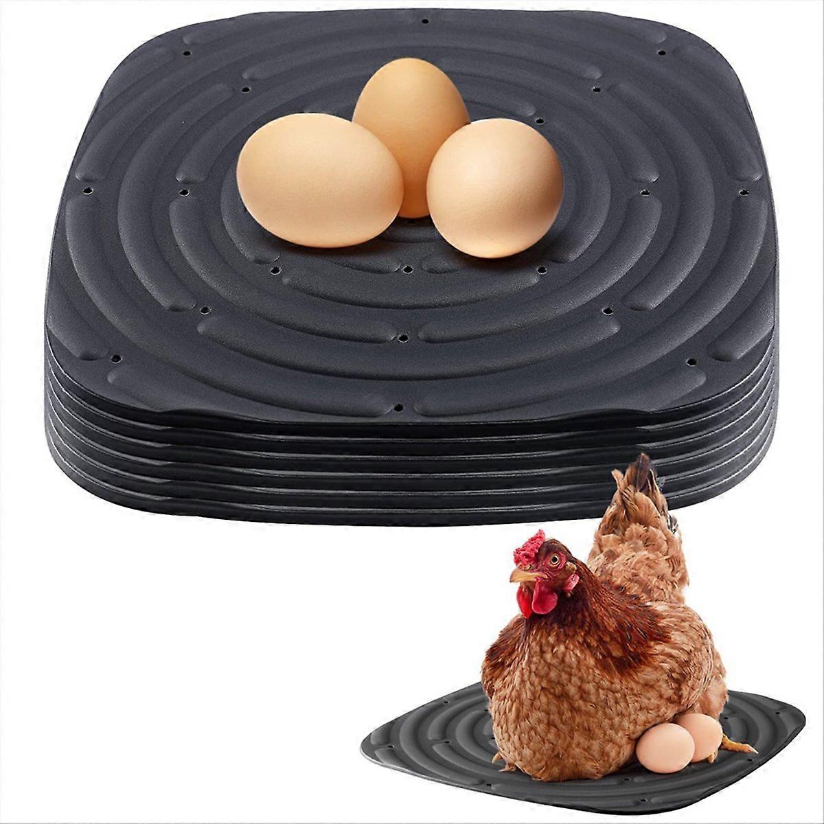 8 Pack Chicken Nesting Pads for Laying Eggs, Nesting Box Liners,Black