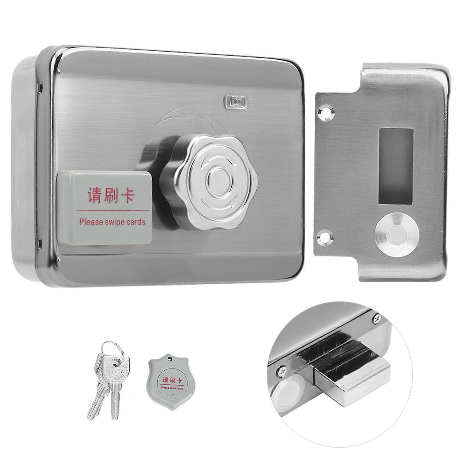 Electric Door Lock Stainless Steel ID Card Access Control System with Remote Controller