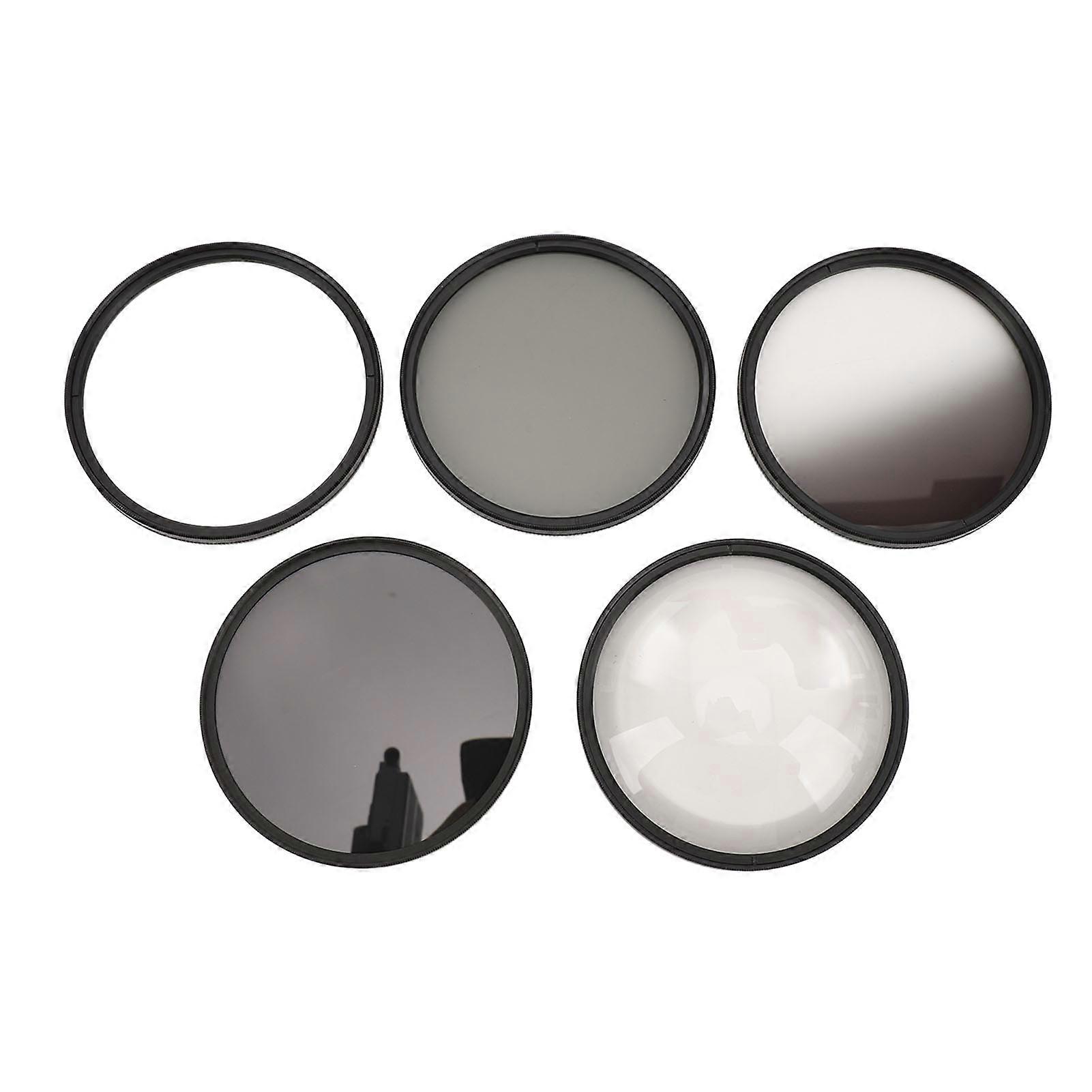 Camera Lens Filter Kit with CPL ND8 Filter 6 Points Star Filter Graduated Gray Filter Macro Filter Dust Proof Anti Scratch Fingerprint 55mm 