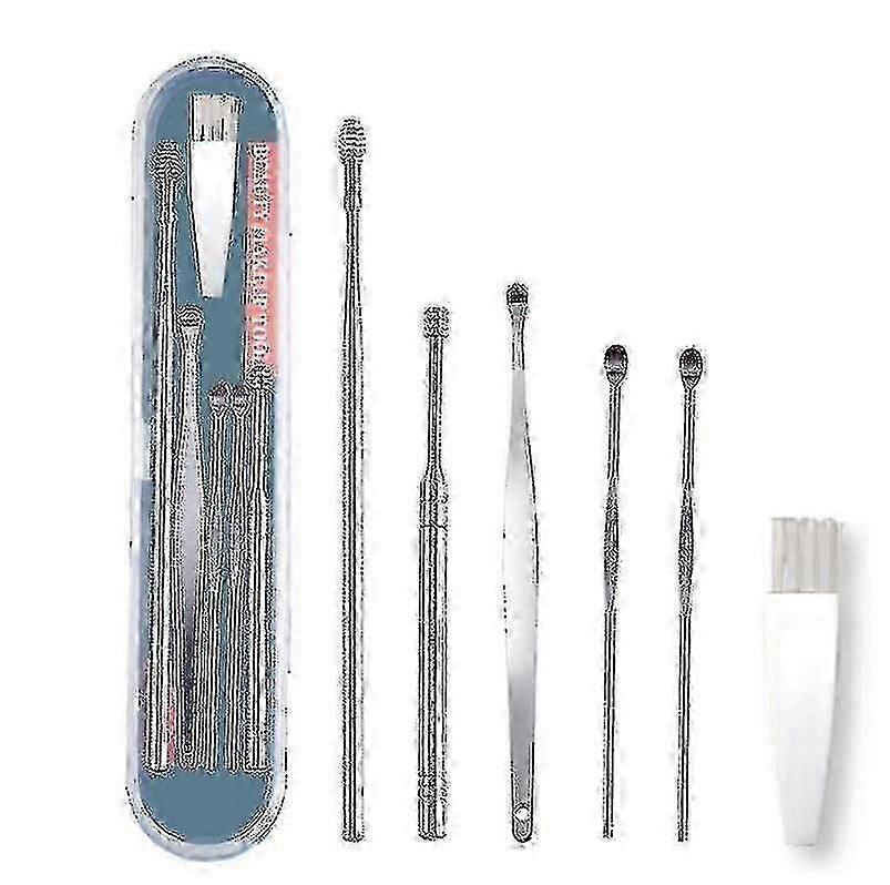 6 Pcs Ear Pick Earwax Removal Kit, Ear Cleansing Tool Set