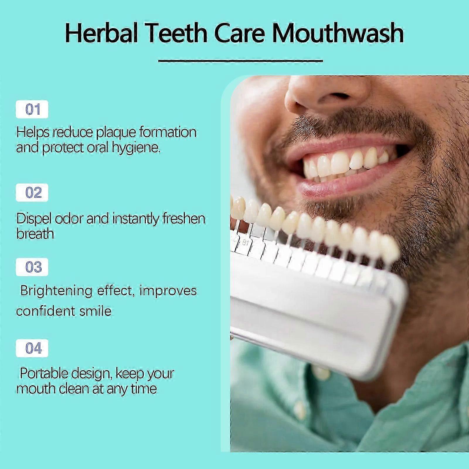 Teeth Whitening Mousse - Fresh Breath Foaming Cleanser with Propolis & Chamomile - 60ml