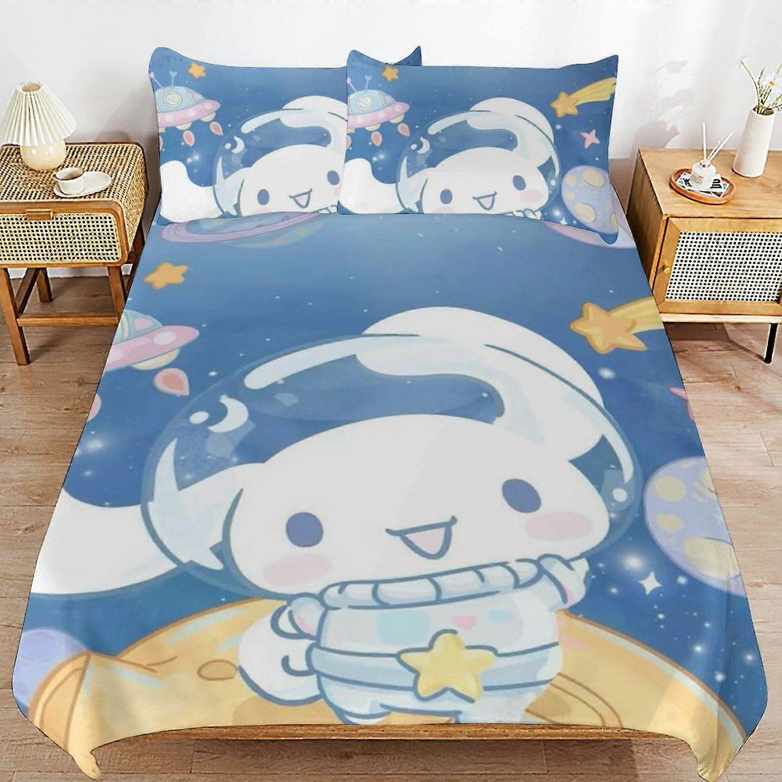 A36 CINNAMOROLL Everyday Sleep Soft Surface Zipper End Wrinkle Resistant Material Duvet Cover Sets Package N36