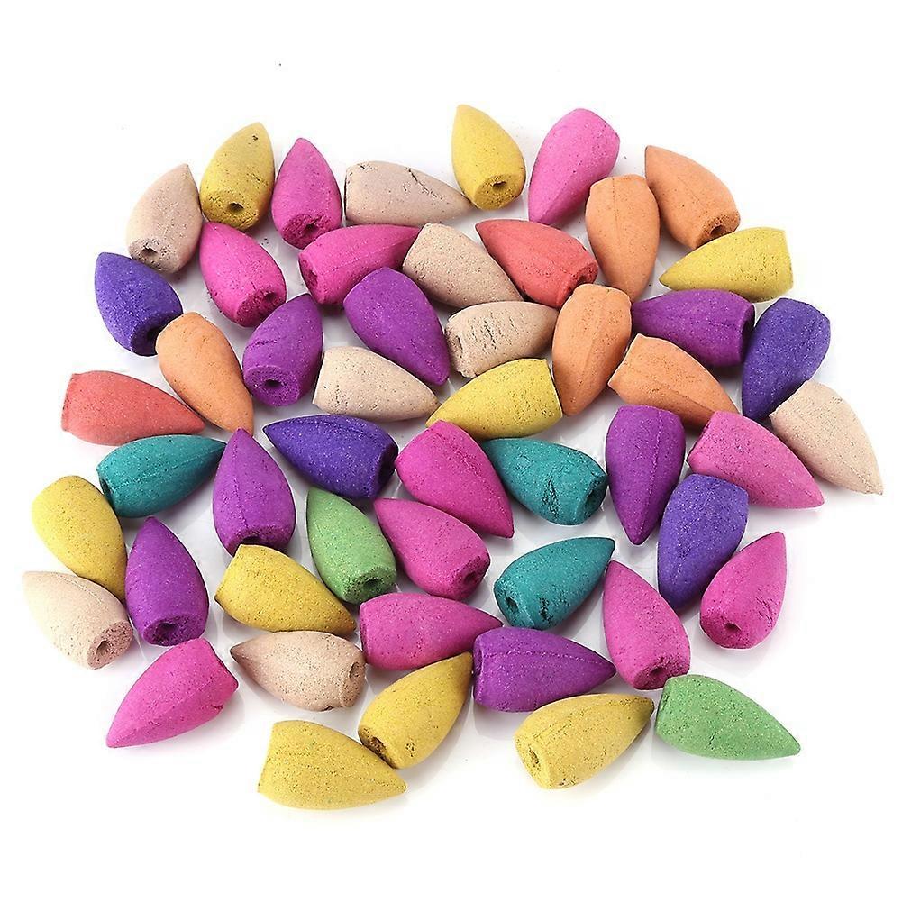 50Pcs Household Natural Backflow Incense Fragrant Reflux Aromatherapy Cones