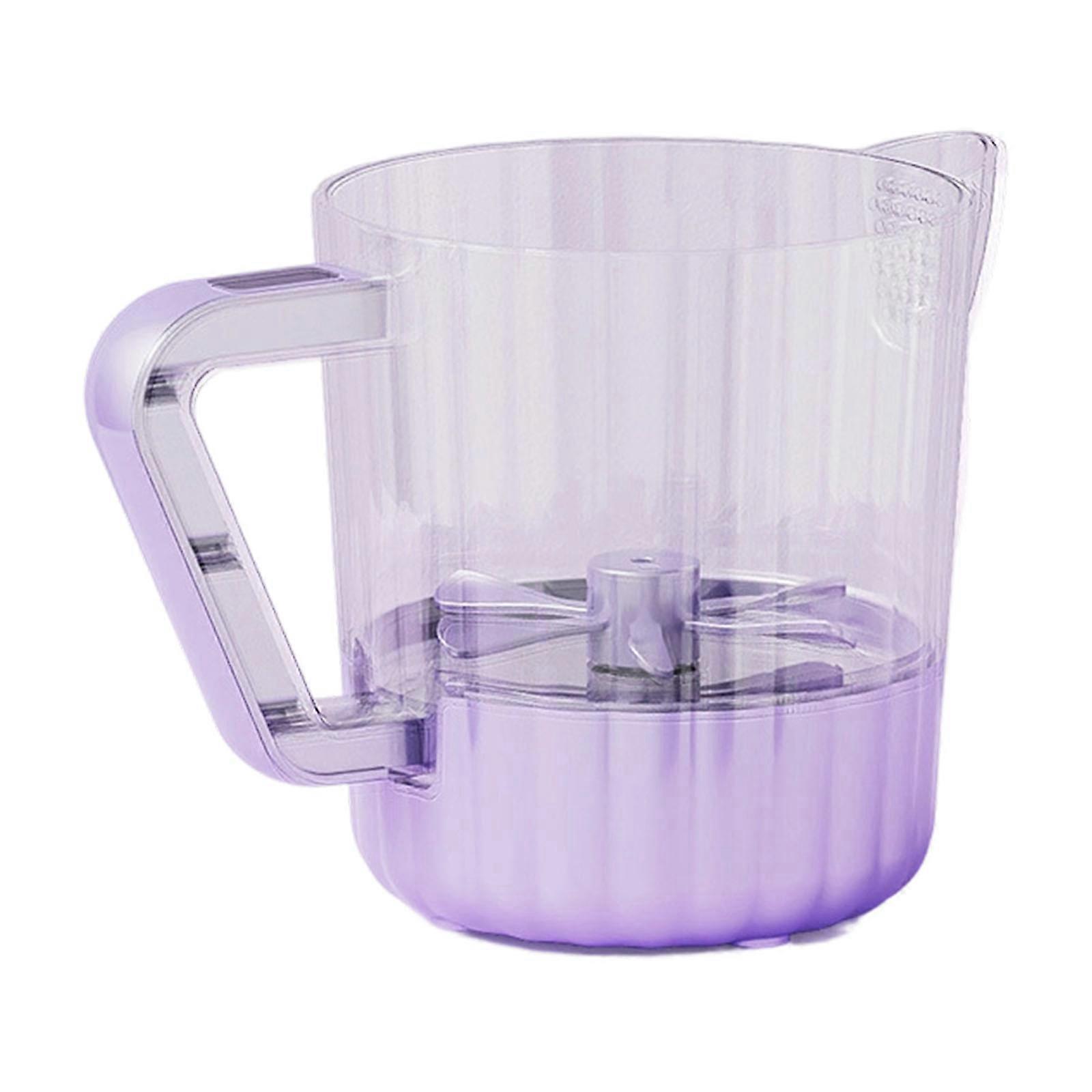 Large Capacity Electric Eggs Beater with Heat Resistant ABS Texture Precise Measurement Marks for Efficient Baking  Purple