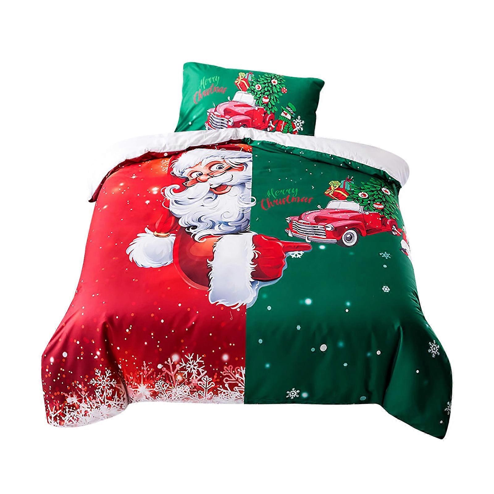YiFudd Bedding Christmas Series Digital Printing Two-piece Set 135*200cm