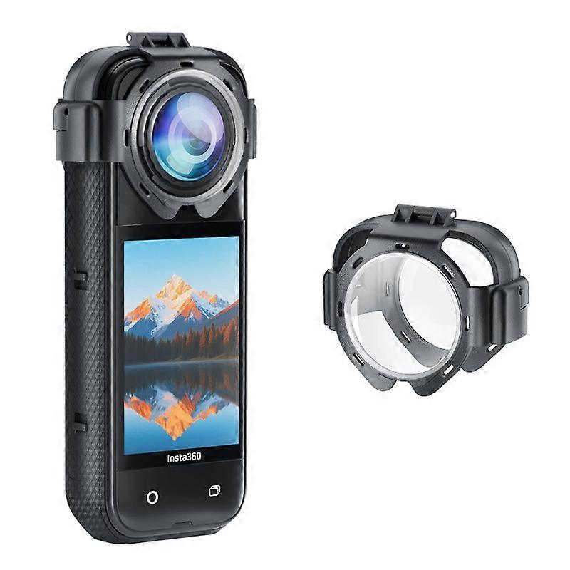 Compatible For Insta360 X5 Anti Scratch Action Camera Snap-on Lens Protector Cap Anti Fog Glass Lens Guard