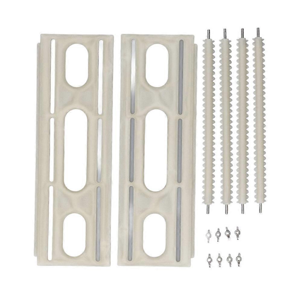 Plastic Record Drying Rack Large Capacity Storage Holder with Sawtooth Design