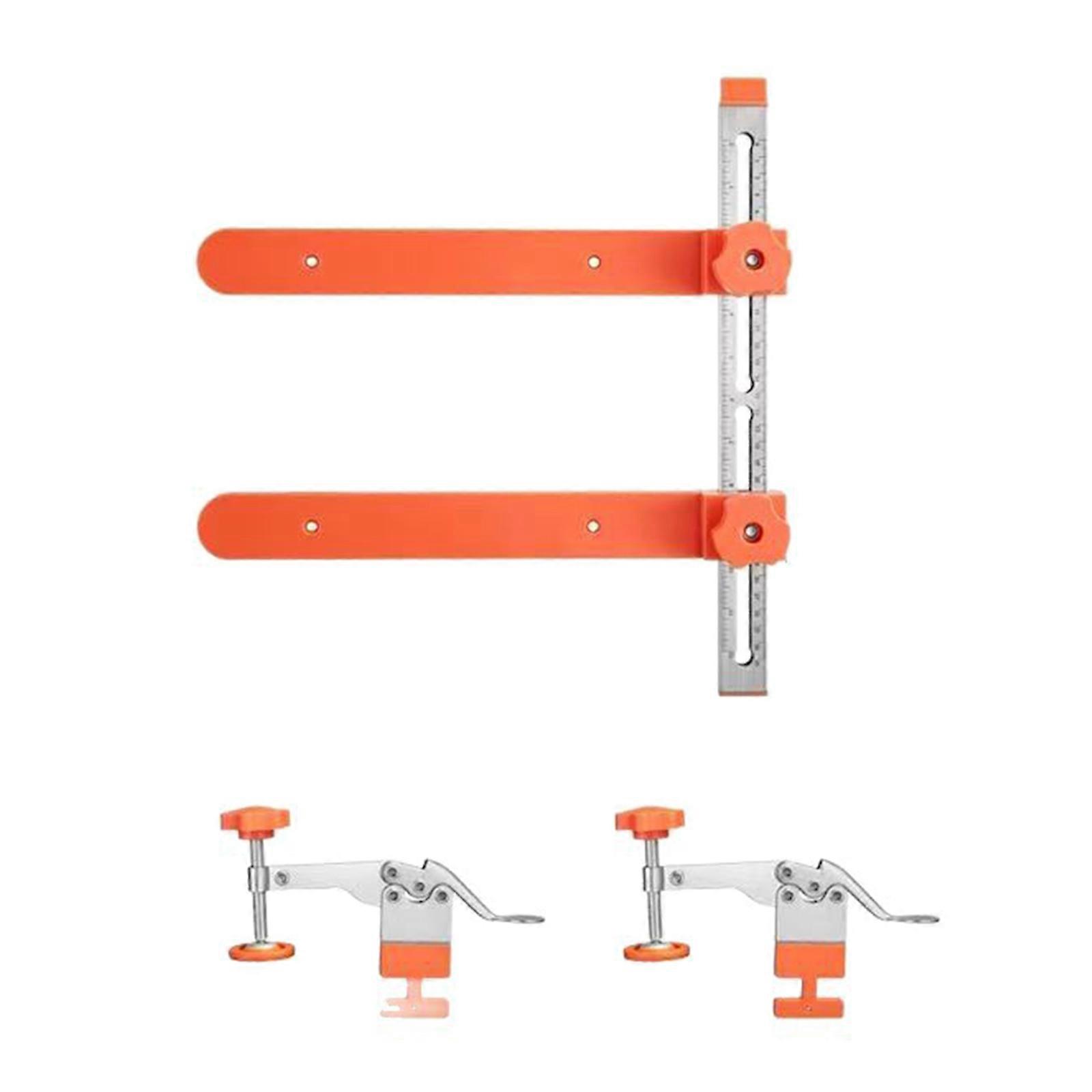 Drawer Slide Installation Tool Adjustable Quick Fixing Positioning Jig For Woodworking Cabinet Making Slide Installation Multicolor