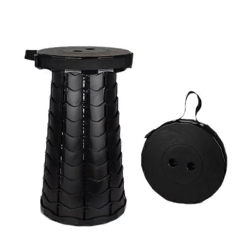 Portable Folding Stool with Adjustable Height Lightweight Collapsible Seat for Camping Travel