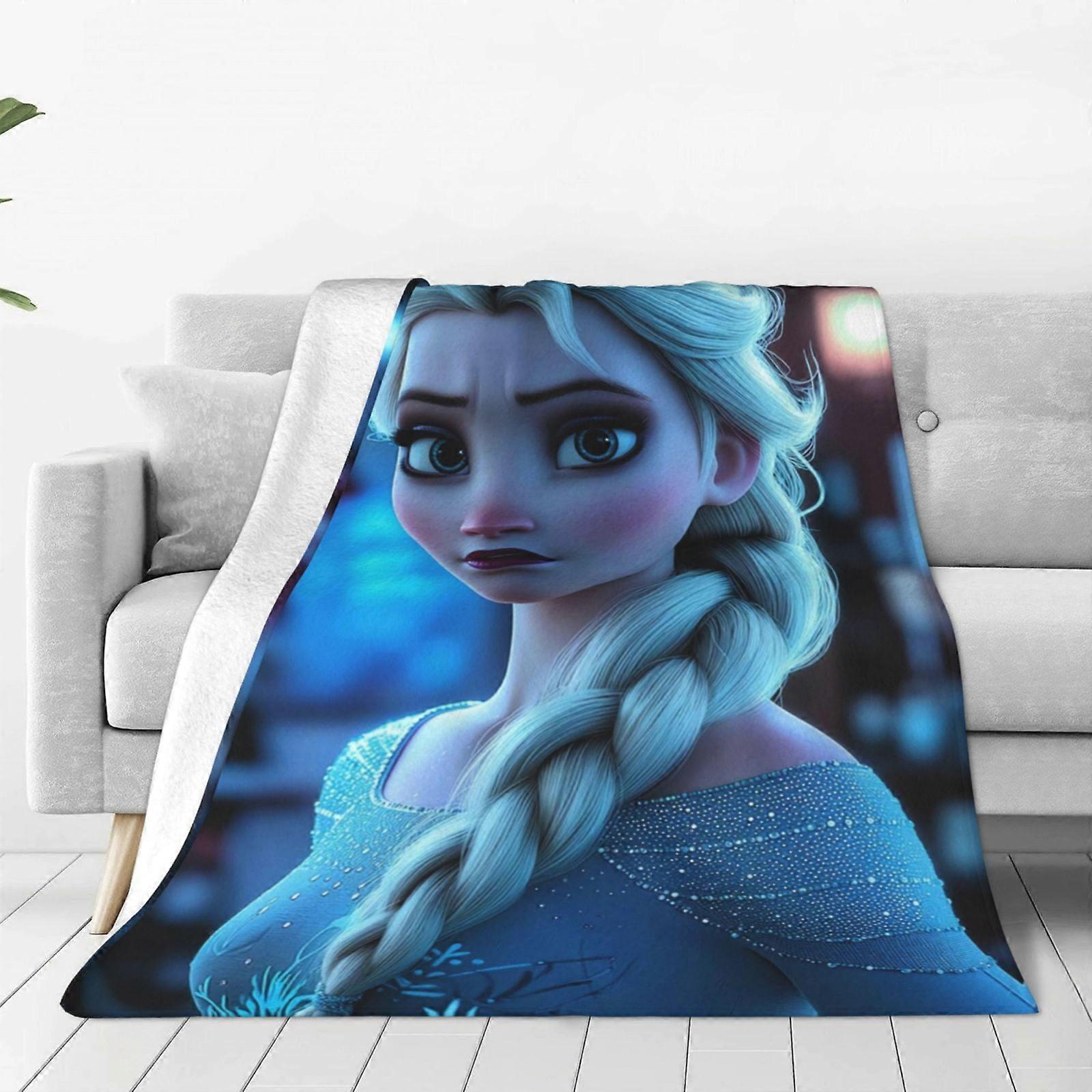 Frozen Blanket for Men & Women, Super Soft Fluffy Fleece, Cozy Warm Travel Blanket for Sofa, Bed, Gift, 40"X30", All Seasons