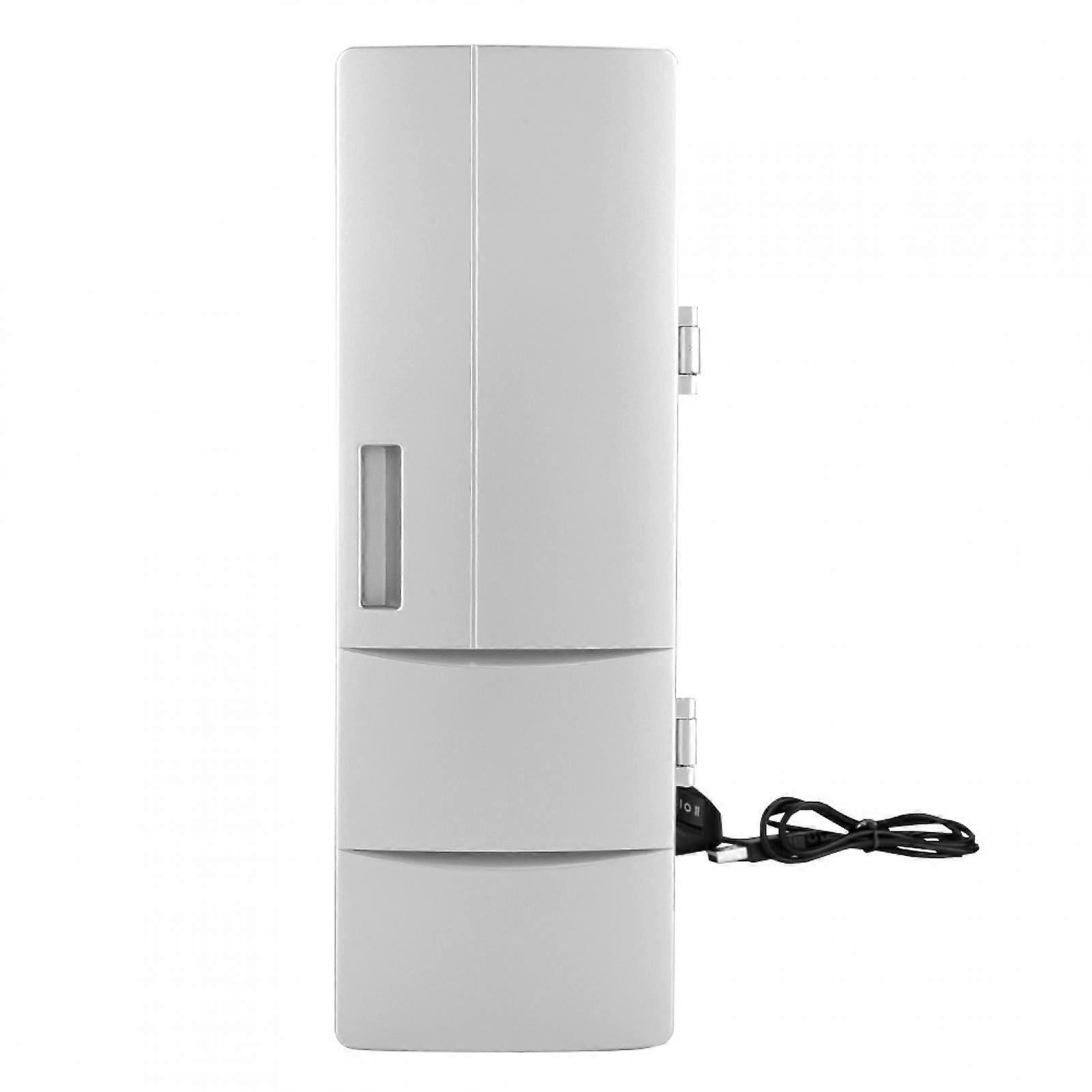 Mini lednička Eotvia s USB a policemi, ABS bílá, 1,81 lbs