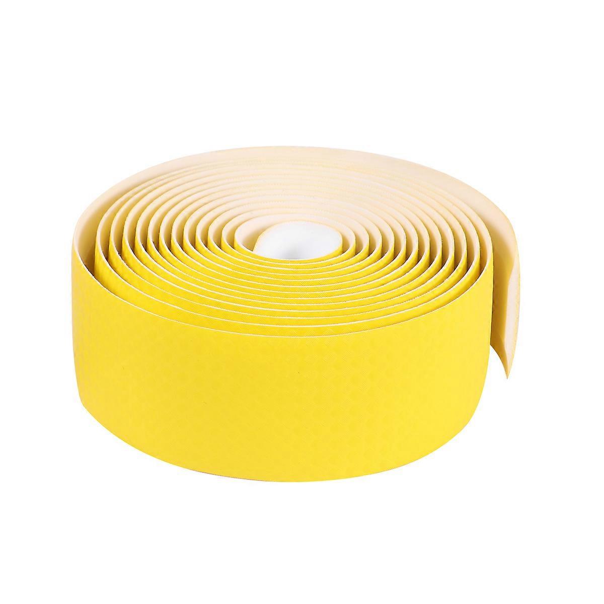 Handlebar Strips for Bicycle Use 3Sets Yellow Shock-Absorbant Carbon Fiber Tape