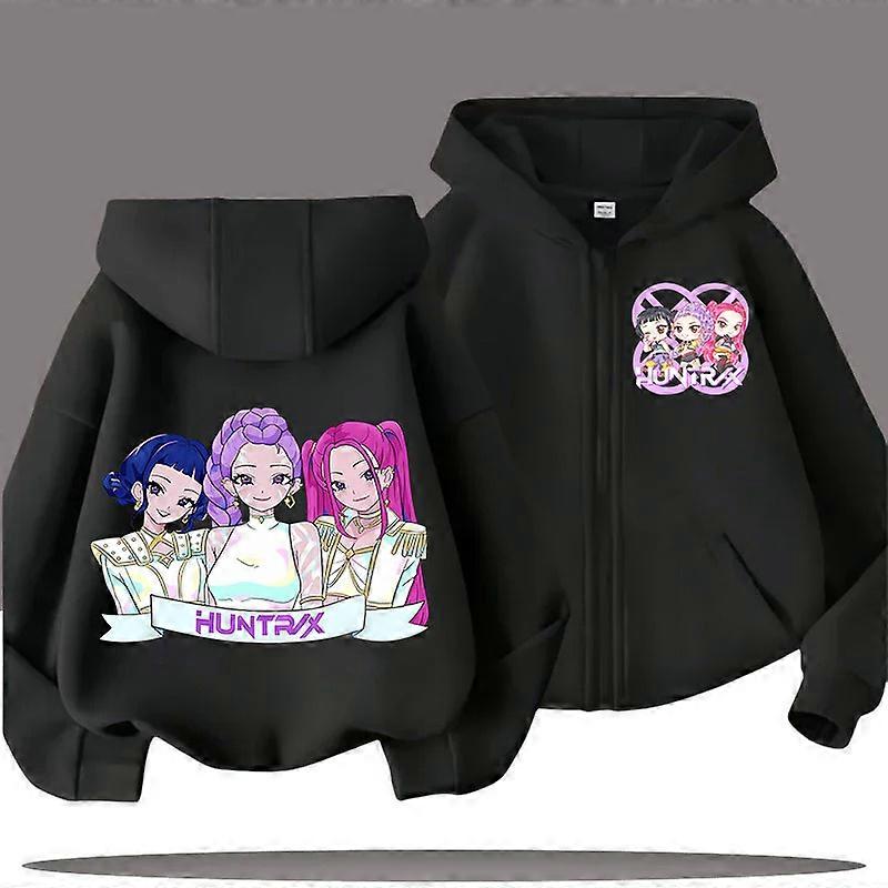 41-The New Boys' And Girls' Zipper Hoodies And Sweatshirts From The Witch Hunt Team Feature Trendy Printed Patterns.