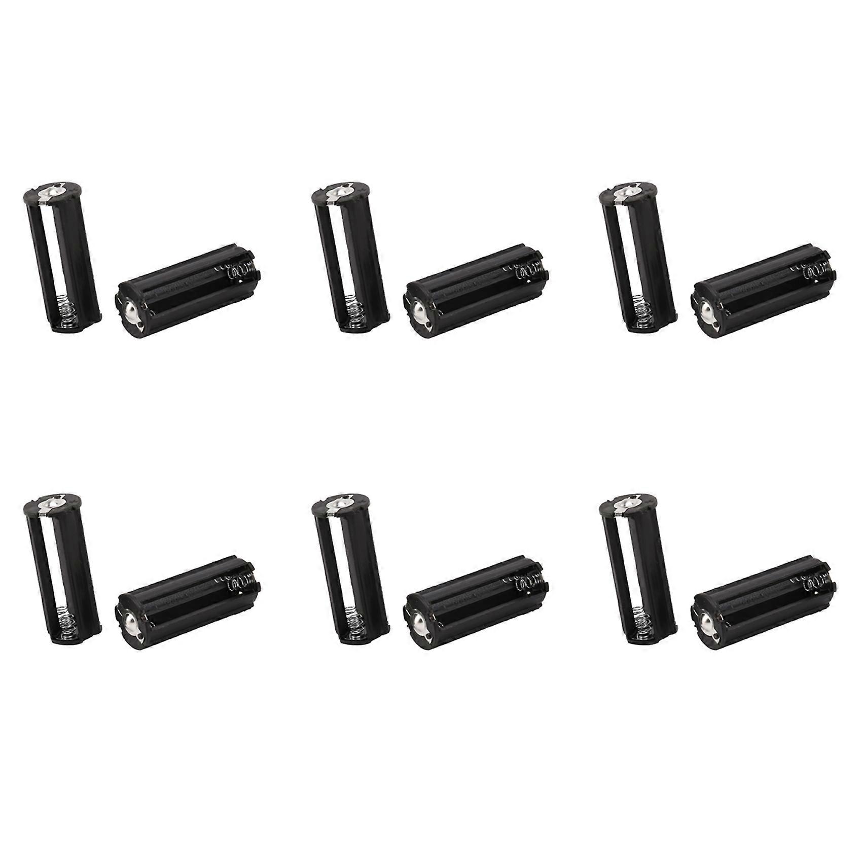 12Pcs Black Battery Holder for 3 x 1.5V AAA Batteries Flashlight Torch