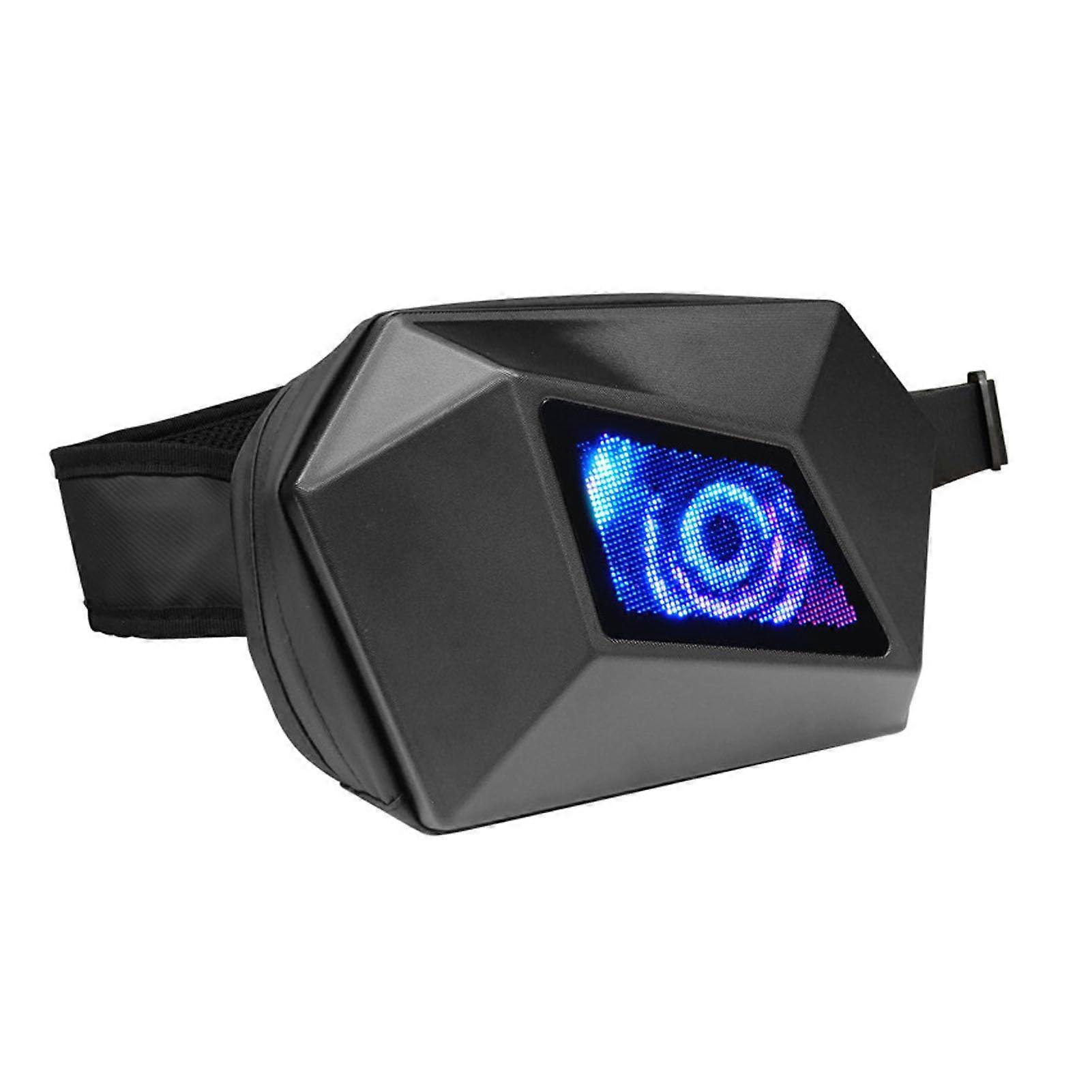 LED Sling Bag with  Programmable Display, Smart App Control, MultiPocket Crossbody for Cycling and Travel