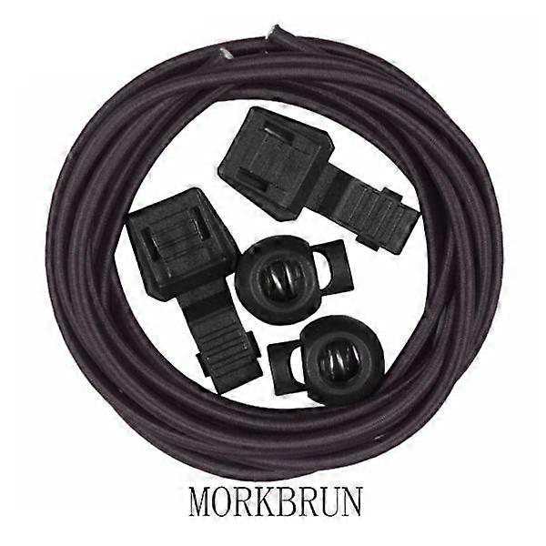 Elastic Shoelaces (Including Drawstring) Length: 100cm Dark Brown