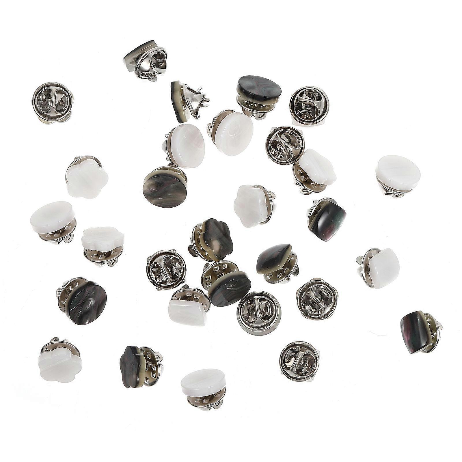 30pcs Useful Decorative Buttons Clothes Snap Buttons DIY Nail-free Brooch