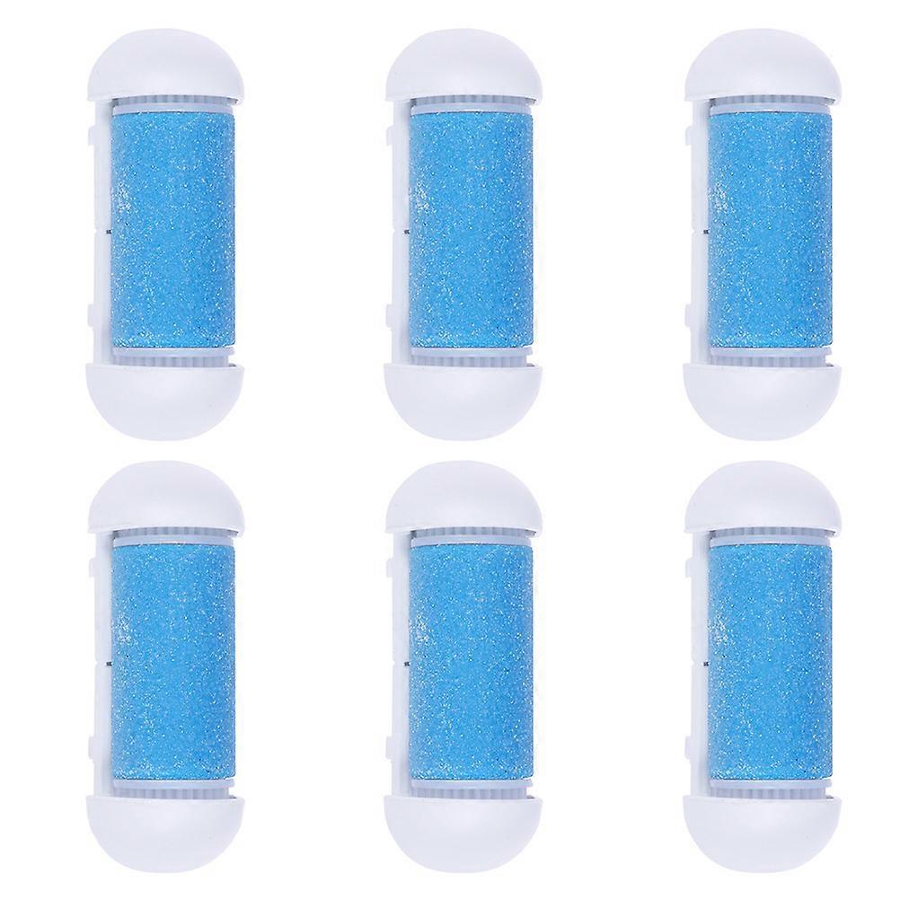 6 Pcs Créatif Pédicure Remplacement Têtes Pied Peau Morte Enlèvement Rouleaux Têtes